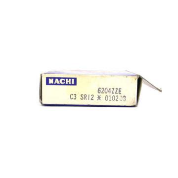 Nachi Radial Roller Ball Bearing Model 6204ZZE