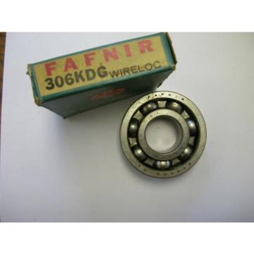 FAFNIR 306KDG Radial Deep Groove Ball Bearing  30 mm ID, 72 mm OD, 19MM  NIB