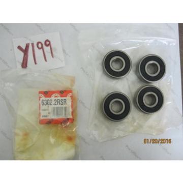 5 QTY 6302.2RSR.C3.L38 RADIAL AND GROOVE BALL BEARING