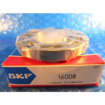 SKF 16008 Single Row Radial Bearing 40 mm ID x 68 mm OD x 9 mm Wide