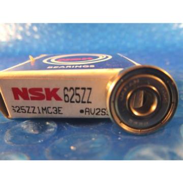 NSK 625 ZZ, Single Row Radial Bearing, 625ZZ (=2 SKF, NTN, KOYO, 2Z