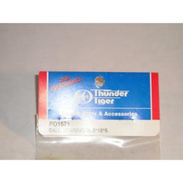 THUNDER TIGER R/C MODEL CAR PARTS PD1571 BALL BEARING (2) 8 16 5 NW Brand New