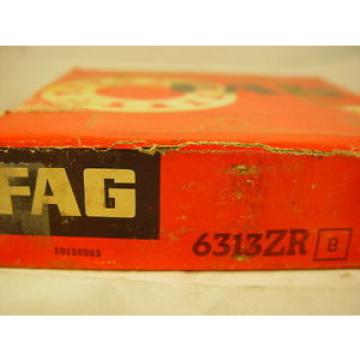 Fag 6313ZR Radial Bearing 65mm ID, 140mm OD, 33mm Width