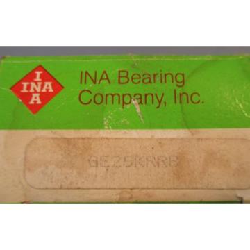 INA Bearing Co. GE25KRRB Radial Insert Ball Bearing NOS