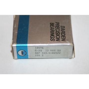 Barden 105-T6 G-29 Super Precision Radial Spindle Bearing 105T6  * NEW *