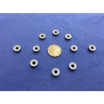 10 Pcs 4mm x 9mm x 4mm Metal Shields Deep Groove Radial Ball Bearings 684ZZ C15