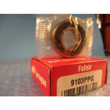 Fafnir 9103PPG 9103 PPG, Single Row Radial Bearing with snap ring