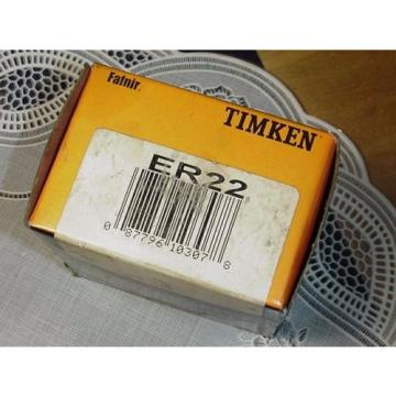 Timken Fafnir ER-22 Radial/Deep Groove Ball Bearing, 1-3/8&#034; x 72mm Set Screw NEW