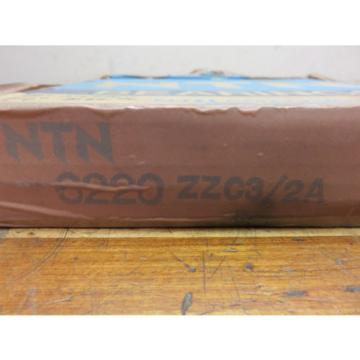 NTN 6220ZZC3/2A Radial Deep Groove Ball Bearing 100mm ID 180mm OD 34mm Width