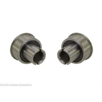 Set of 2 Radial Anular High Grade Chrome Steel 1-3/16&#034; OD x 1/2&#034; ID Ball Bearing