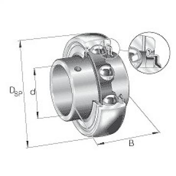 GYE40-KRR-B INA Radial insert ball bearings GYE..-KRR-B, spherical outer ring, l