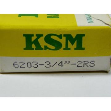 KSM 6203-3/4-2RS Radial Ball Bearing 3/4&#034; Bore ! NEW !