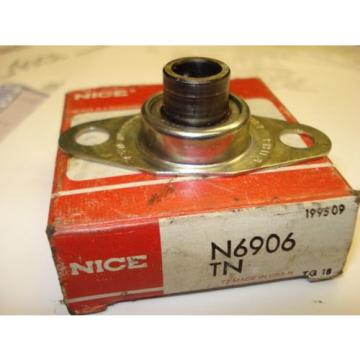NEW! Nice N6906TN radial ball bearing, 6906-B, 6906-R, extended inner w/flange