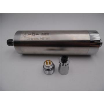 800W ER11 Water-cooled Spindle Motor D=65mm 4Bearing 24000RPM High Speed CNC