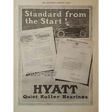 1916 Original Vintage Hyatt Car Roller Bearings REO Motor Letter Print Ad