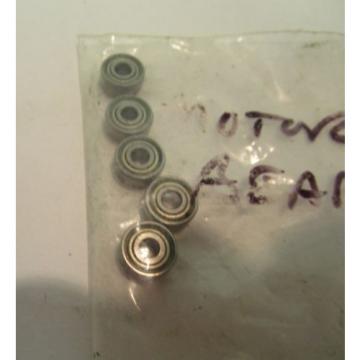 RC Model Parts/Tools - 5 Small Motor Bearings - ASC767B _ Use origin Unknown