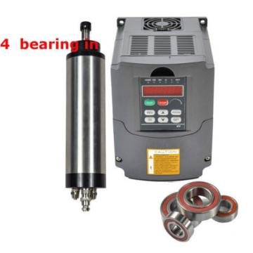 TOP FOUR BEARING 2.2KW WATER-COOLED SPINDLE MOTOR &amp; 2.2KW INVERTER DRIVE VFD