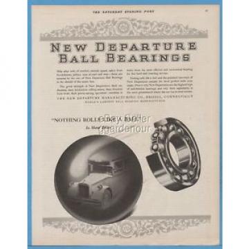 1929 New Departure Manufacturing Co Bristol CT Motor Buses Ball Bearing Print Ad