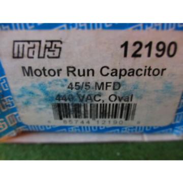 Mars 12190 Motor Run Capacitor, 45/5 MFD, 440VAC, Oval