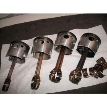 1979  Mercury 175 hp V6 Outboard Motor Pistons (4) with Rods and Bearings