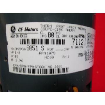 GE  5KCP29GG5851S MOTOR 1/6 HP,1650 5851S, 200-230 Volt (Grainger 4M345)
