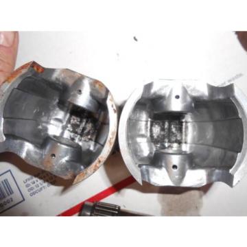 Skidoo Type 467 motor parts: PAIR of STOCK PISTONS w pins and bearings