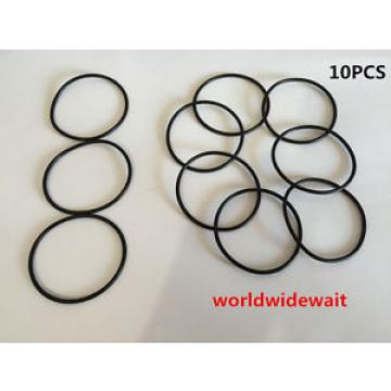 10Pcs 49mm OD 3.5mm Thickness Black Rubber O Rings Oil Seal