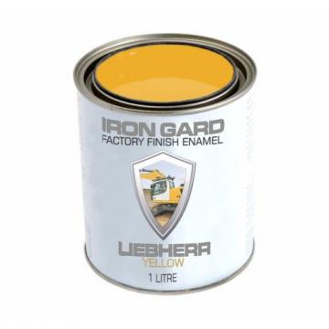 IRON GARD 1L Enamel Paint LIEBHERR YELLOW Excavator Auger Loader Bucket Tracks