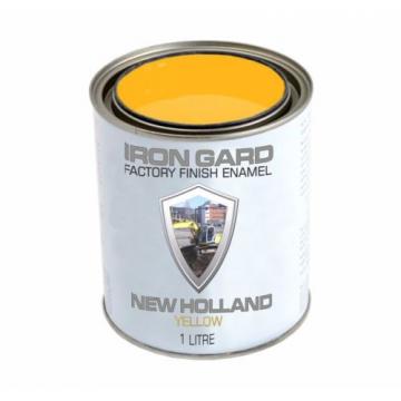 IRON GARD 1L Enamel Paint NEW HOLLAND YELLOW Excavator Auger Bucket Tracks Mini