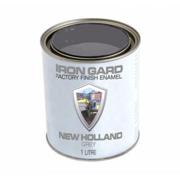 IRON GARD 1L Enamel Paint NEW HOLLAND GREY Excavator Auger Bucket Tracks Mini