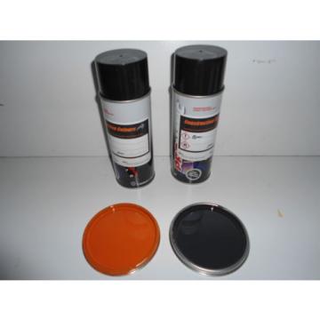 Hitachi ZX Orange &amp; Cabin Dark Grey Gloss paints 400ml Aerosols