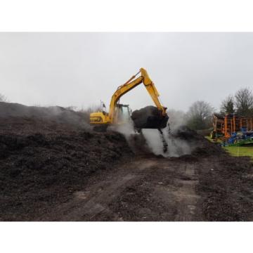 JSA 2.5m excavator 13-16 ton High Capacity compost and wood chip bucket