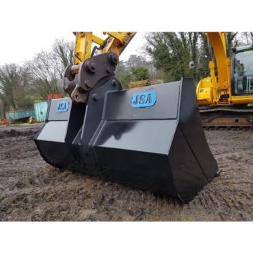 JSA 2.3m High Capacity excavator 13-16 ton compost and wood chip bucket JCB Case