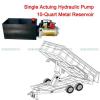 10 Quart Single Acting Dump Trailer Hydraulic Pump+Metal Reservior Fit for Lift #1 small image