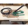 Greenlee 1725 Hydraulic Foot Pump With 10&#039; Hydraulic Hose #2 small image