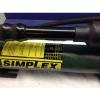 Simplex P22 2 Stage Hydraulic Pump w/ 6&#039; Enerpac Hose Gauge Gauge Adaptor NICE!