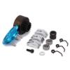 1 set blue Bell 14T Gear Flywheel Assembly Bearing Clutch Shoes For 1/8 RC Car #3 small image