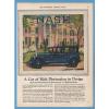1927 Nash Sedan Vintage Motor Car 7 Bearing Deluxe Light Six 1920s Art Ad