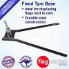 Fixed Tyre Base Steel Outdoor Flag Double Ball Bearing Banner Car Dealerships #5 small image