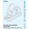 NAUTOS 91443 - RECIRCULATING ROLLER BEARING GENOA CAR - 22 MM(7/8&#034;) &#034;H&#034; TRACK