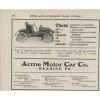 1905 Acme Type X Reading PA Auto Ad Timken Roller Bearing Axle Co ma4724 #5 small image