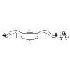 GRANDT LINE O SCALE PASENGER CAR TRUCK CAST STEEL BEARING BOLSTER | BN | 3056