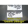 X2 Gears Design Clock Truck Machine Tool Man Bearing Car Wall Stickers Decal #4 small image