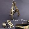 3&#034; 75mm Gear Puller 3 Jaw Reversible Legs External/Internal Pulling Repair Tool #1 small image
