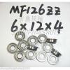10pcs MF126 6X12X4 Flanged 6*12*4 bearings Miniature Ball Radial Bearing MF126ZZ #1 small image
