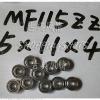 10pcs MF115 5X11X4 Flanged 5*11*4 bearings Miniature Ball Radial Bearing MF115ZZ