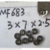 10pcs MF683 3X7X2.5 Flanged 3*7*2.5 mm bearings Miniature Radial Bearing MF683ZZ