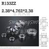 (10) R133 ZZ 3/32&#034;x 3/16&#034;x 3/32&#034; inch Miniature Ball Radial Ball Bearings R133ZZ