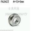 1pc F624ZZ 4x13x5 Flanged 4*13*5 mm F624Z Miniature Ball Radial Bearing F624 ZZ #1 small image