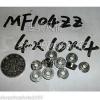 10pcs MF104 4X10X4 Flanged 4*10*4 bearings Miniature Ball Radial Bearing MF104ZZ